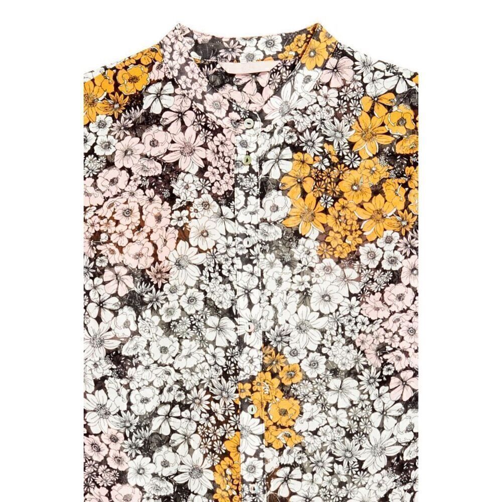 H&M Floral Sheer Button Up Tunic - Picture 3 of 11